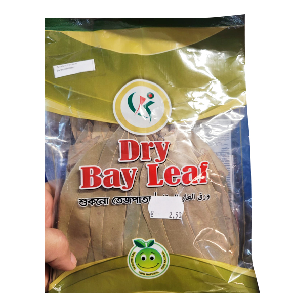 Dry bay leaf-  sukna tej pata- Getrocknetes Lorbeerblatt